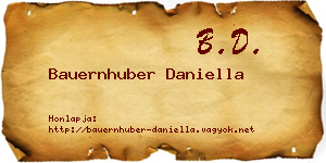 Bauernhuber Daniella névjegykártya